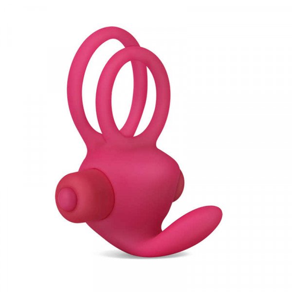 Penis Ring Power Clit Cockring 10 Vibration Modes Pink Silicone 6970260900874 Gyűrűk