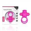 Penis Ring Power Clit Cockring 10 Vibration Modes Pink Silicone 6970260900874 Gyűrűk