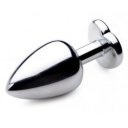 Hearty Buttplug, Medium, Silver/Red  6427885015907 Anál