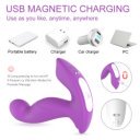 Maxim Remote Control Stimulator, 9 Vibration and Rotation Modes, Silicone, USB, Purple, 12.7 cm 5000128059282 Multifunkciós