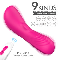 Mini Stimulator Reth 9 Modes Vibration Remote Control Pink Silicon 10.5 Cm 5000128026475 Multifunkciós