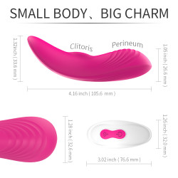 Mini Stimulator Reth 9 Modes Vibration Remote Control Pink Silicon 10.5 Cm 5000128026475 Multifunkciós