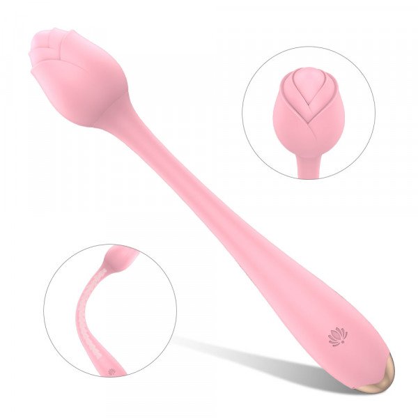 Bendable Vibrator Romance, 9 Vibration Modes, USB, Silicone, Pink, 22 cm 6427885007612 Multifunkciós