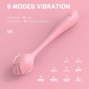 Bendable Vibrator Romance, 9 Vibration Modes, USB, Silicone, Pink, 22 cm 6427885007612 Multifunkciós