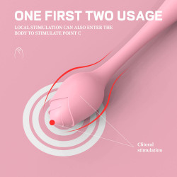 Bendable Vibrator Romance, 9 Vibration Modes, USB, Silicone, Pink, 22 cm 6427885007612 Multifunkciós