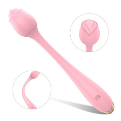 Bendable Vibrator Romance, 9 Vibration Modes, USB, Silicone, Pink, 22 cm 6427885007612 Multifunkciós Multifunkciós