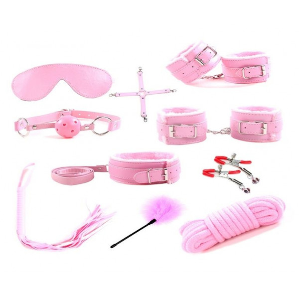 Sublime Surrender 10 Piece BDSM Kit, Pink  6427885017949 szett