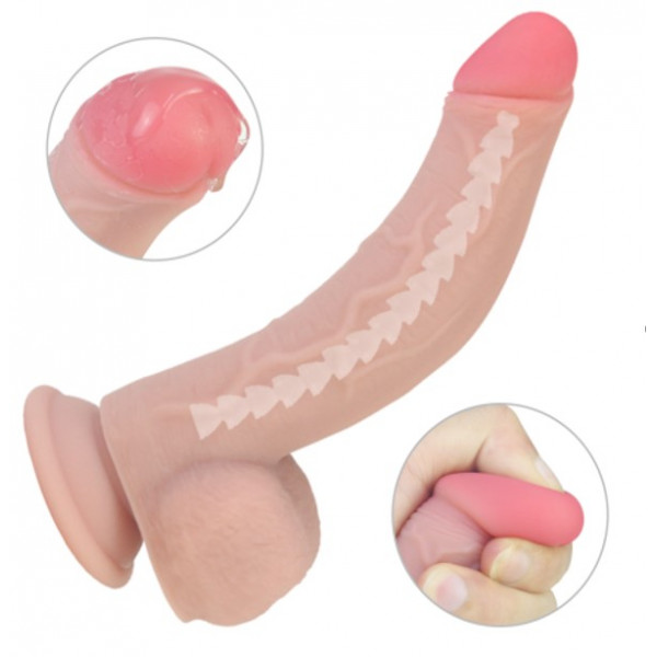 Realistic Bendable Phill Dildo, Liquid Silicone, Natural, 20.5 cm 5000128036627 Dildo