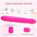 Eden Rotating Vibrator, 9 Vibration Modes & 9 Rotating Modes, Silicone, USB, Pink, 22.7 cm, Velvet Obsession 6427885007698 Multifunkciós