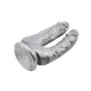 Double Cumming Dick Dildo With Silver PVC Suction Cup 17.5 Cm 759746665805 Dildo