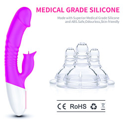Wibrator-Silicon, Vibrator 7 Function and Heating Mode, Purple 6972775511651 Multifunkciós
