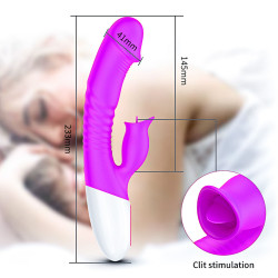 Wibrator-Silicon, Vibrator 7 Function and Heating Mode, Purple 6972775511651 Multifunkciós