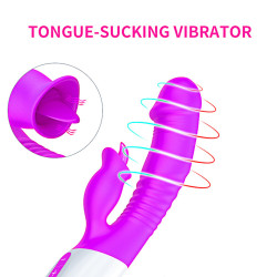 Wibrator-Silicon, Vibrator 7 Function and Heating Mode, Purple 6972775511651 Multifunkciós