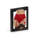 Garter Belt and Bikini, Lace, Red, S-L 3479222025684 szett
