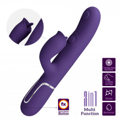 PRETTY LOVE - Gigi dark purple, 7 thumping functions 7 licking modes 6959532336153 Multifunkciós