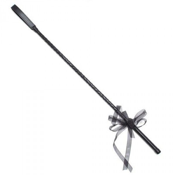 Pejcz-Frustino Ribbon Horse Whip black  8053629699799 Ostor