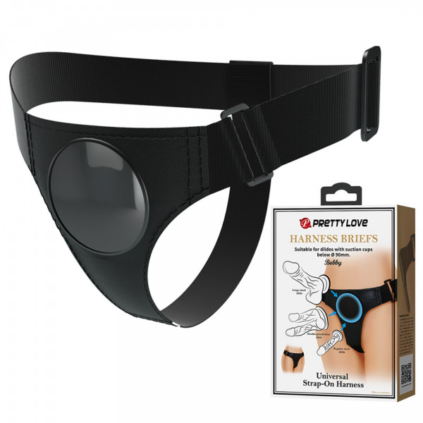 PRETTY LOVE - HARNESS BRIEFS- Bobby, Universal Strap-On Harness 6959532334159 Fetish