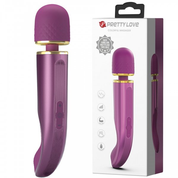 PRETTY LOVE - Colorful Massager, 7 vibration functions 5 levels of speed control Multifunkciós