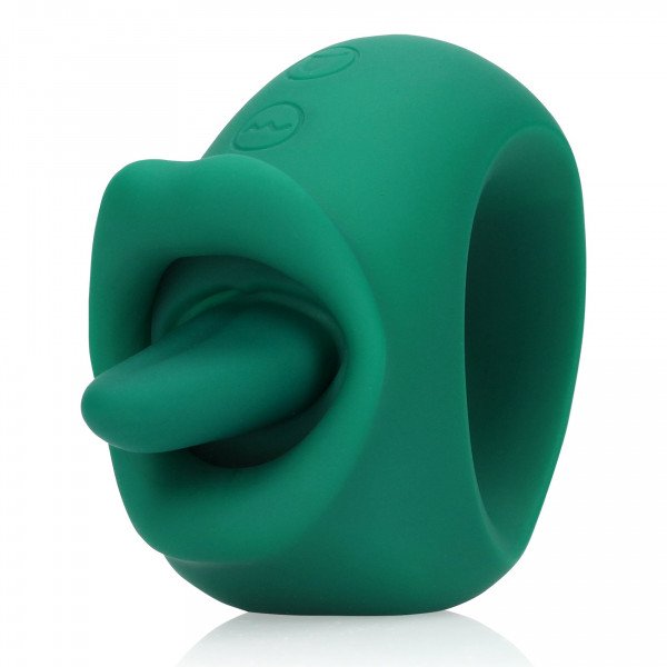 Licking&Vibrating Clitoral Stimulator, 20 Stimulating Modes, Silicone, USB, Green, 8.5 cm 8714273048882 Csiklóizgatók