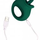 Licking&Vibrating Clitoral Stimulator, 20 Stimulating Modes, Silicone, USB, Green, 8.5 cm 8714273048882 Csiklóizgatók