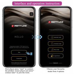 PRETTY LOVE - Billy Purple, 12 vibration functions Mobile APP remote control 6959532336238 Multifunkciós