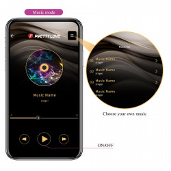PRETTY LOVE - Billy Purple, 12 vibration functions Mobile APP remote control 6959532336238 Multifunkciós