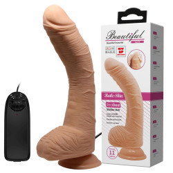 Beautiful Alex LifeLike Skin Multispeed Vibe, Flesh, 28 cm 6959532303193 Vibrátorok Segédeszközök