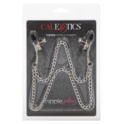 Tiered Nipple Clamps Metal 716770085979 Fetish