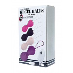 Kulki-Vibrating Silicone Kegel Balls USB 10 Function / Remote control -Flesh 5903661802806 Gésagolyók