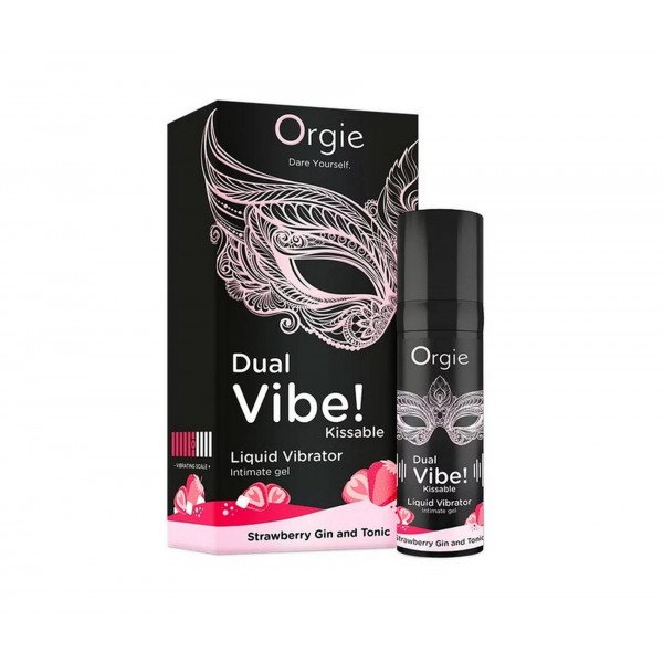 Dual Vibe! Kissable Liquid Vibrating Strawberry Gin And Tonic 15ml   5600742917540 Izgató krémek