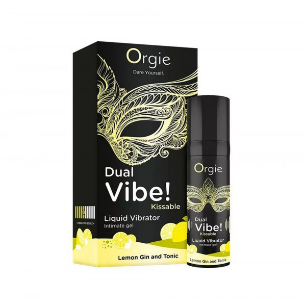 Dual Vibe! Kissable Liquid Vibrating Lemon Gin And Tonic 15ml  5600742917557 Izgató krémek