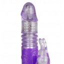 Fierce Rabbit Vibrator, Thrusting, Vibrating, Rotating, TPE, Purple, 24.4 cm 6427885002778 Multifunkciós
