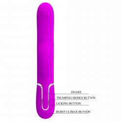 PRETTY LOVE - Gigi Purple, 7 thumping functions 7 licking modes  6959532336139 Multifunkciós