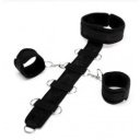 Handcuffs and Collar Restraint System, Black 6427885022677 Fetish