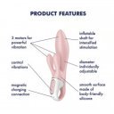 Air Pump Bunny 3 rose  4061504038582 Multifunkciós