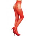 Morgan Stockings, Red, Size L  3479222002739 Harisnyák