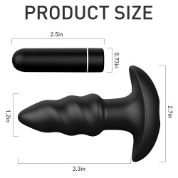 Vibrator Anal Booty, 9 Moduri Vibratii, Silicon, USB Multifunkciós