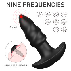 Vibrator Anal Booty, 9 Moduri Vibratii, Silicon, USB Multifunkciós