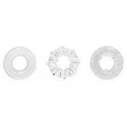 Set of 3 Erection Rings Trio Rings, TPE, Transparent 6427885002198 Gyűrűk Gyűrűk