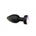 Anal Plug Led Light Vibrating Plug, Remote Control, 10 Vibration Modes, Silicone, USB, Black, 9 cm 6427885026095 Anál