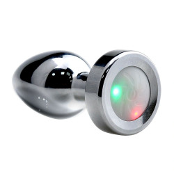 Led Light Metallic Buttplug, Small, Silver, 7.2 cm 6427885026101 Anál Anál