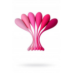 xEROMANTICA Set of 6 vaginal balls K-ROSE,silicone, pink 4627127669253 Gésagolyók Gésagolyók
