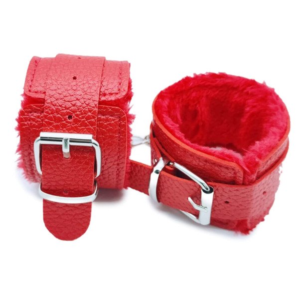 Fetish Play Cuffs, Red 6427885022233 Bilincsek