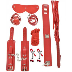Harass Me! 7 pcs BDSM Kit, Red 6427885017710 szett