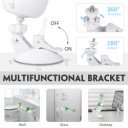 Icey Masturbator With Handsfree Support 9 Vibration Modes + 3 Modes White / Green  5000128032131 Multifunkciós