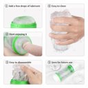 Icey Masturbator With Handsfree Support 9 Vibration Modes + 3 Modes White / Green  5000128032131 Multifunkciós