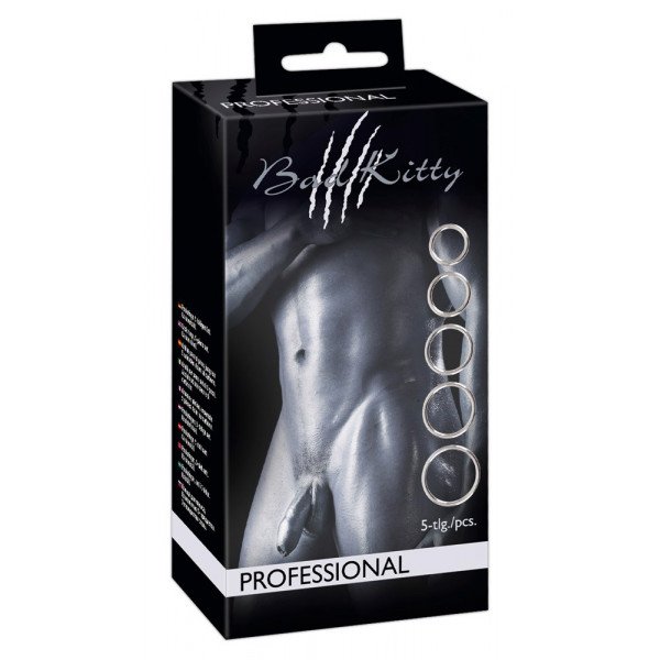 Bad Kitty Set of 5 Metal Rings 4024144539802 Gyűrűk