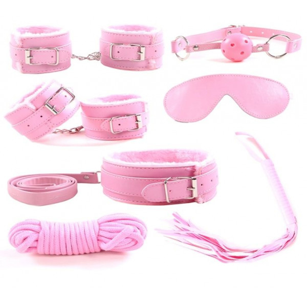 Love Me! 7 Piece BDSM Kit, Pink 6427885017871 szett