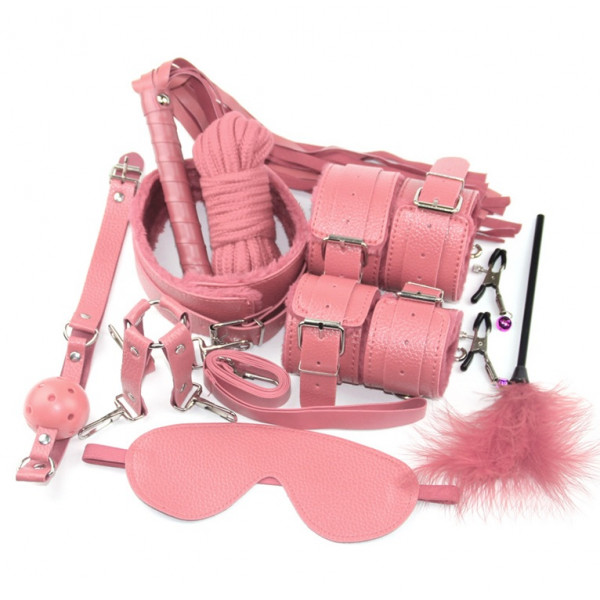 Sinner 10 Piece BDSM Kit, Pink 6427885003362 szett