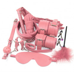 Sinner 10 Piece BDSM Kit, Pink 6427885003362 szett Fetish